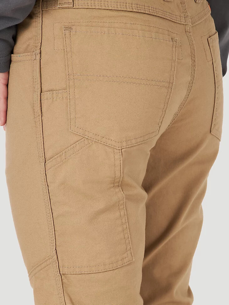 pantalón utilitario ignífugo wrangler fr para mujer color caqui dorado