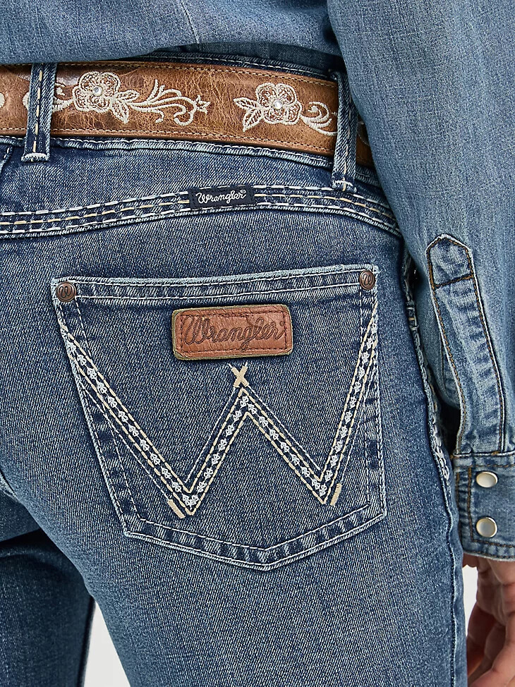vaqueros wrangler retro sadie bootcut para mujer tiffany