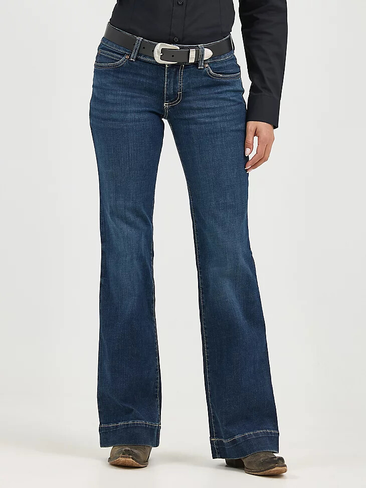 pantalón vaquero de pierna ancha wrangler retro mae para mujer samantha