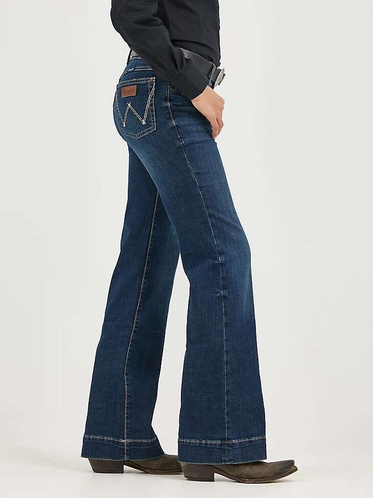 pantalón vaquero de pierna ancha wrangler retro mae para mujer samantha