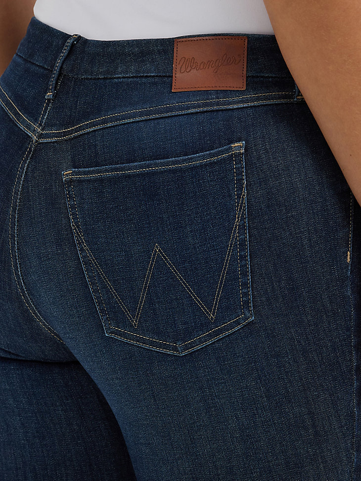 vaqueros ajustados de tiro alto wrangler bespoke para mujer rae