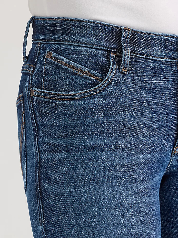 pantalón vaquero de equitación wrangler ultimate para mujer tiro medio color willow luna