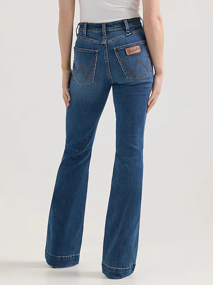 pantalón vaquero de tiro alto wrangler retro bailey para mujer vivianna