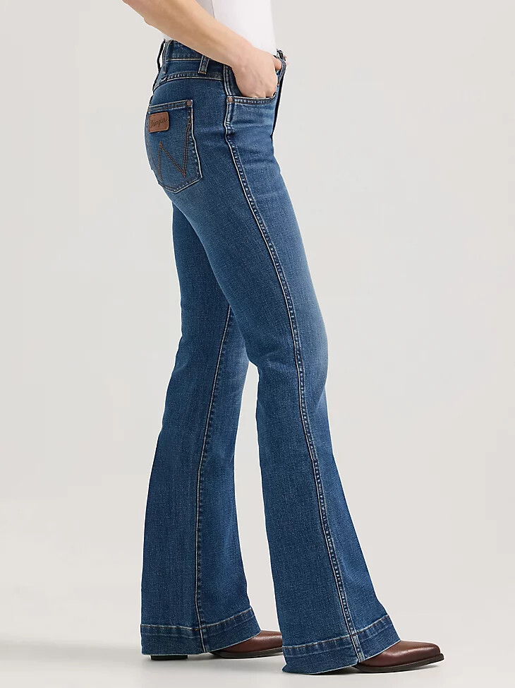 pantalón vaquero de tiro alto wrangler retro bailey para mujer vivianna