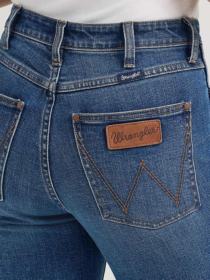 pantalón vaquero de tiro alto wrangler retro bailey para mujer vivianna