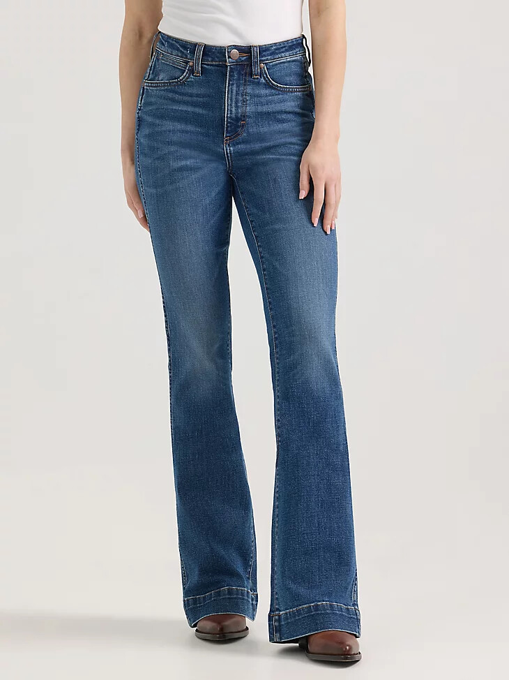 pantalón vaquero de tiro alto wrangler retro bailey para mujer vivianna