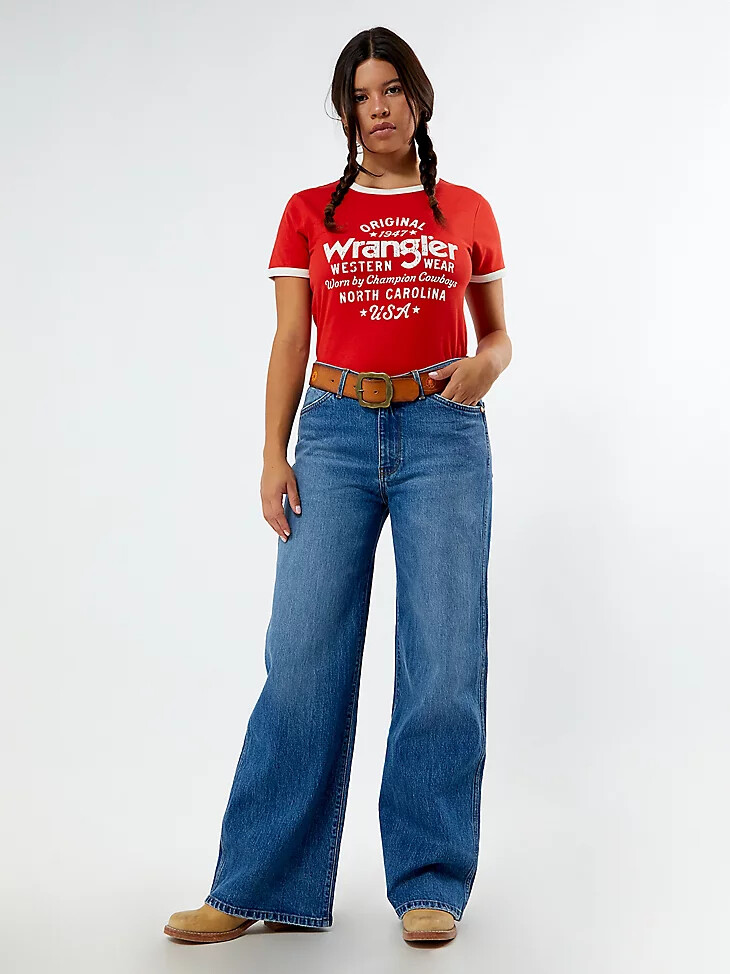 vaqueros holgados de tiro bajo wrangler x pacsun para mujer carolina
