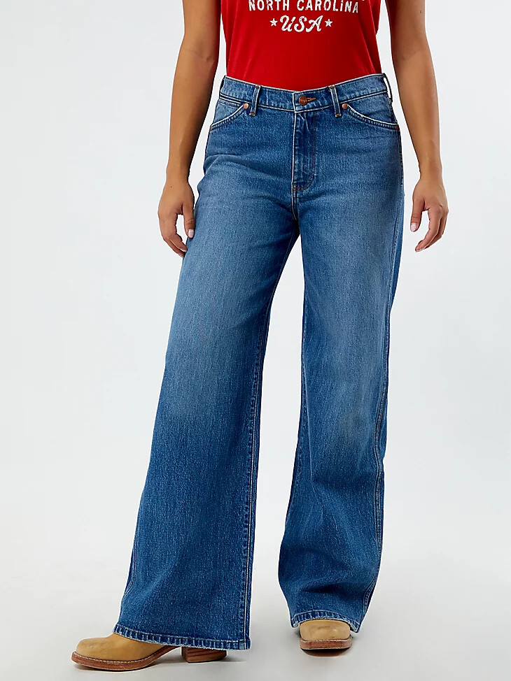 vaqueros holgados de tiro bajo wrangler x pacsun para mujer carolina