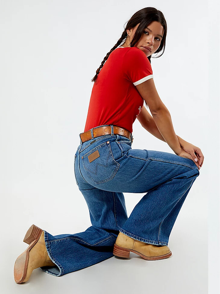 vaqueros holgados de tiro bajo wrangler x pacsun para mujer carolina