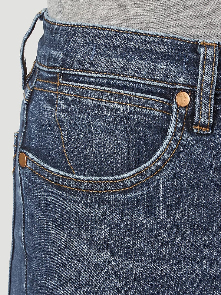 vaqueros ajustados de tiro alto wrangler retro para mujer leah