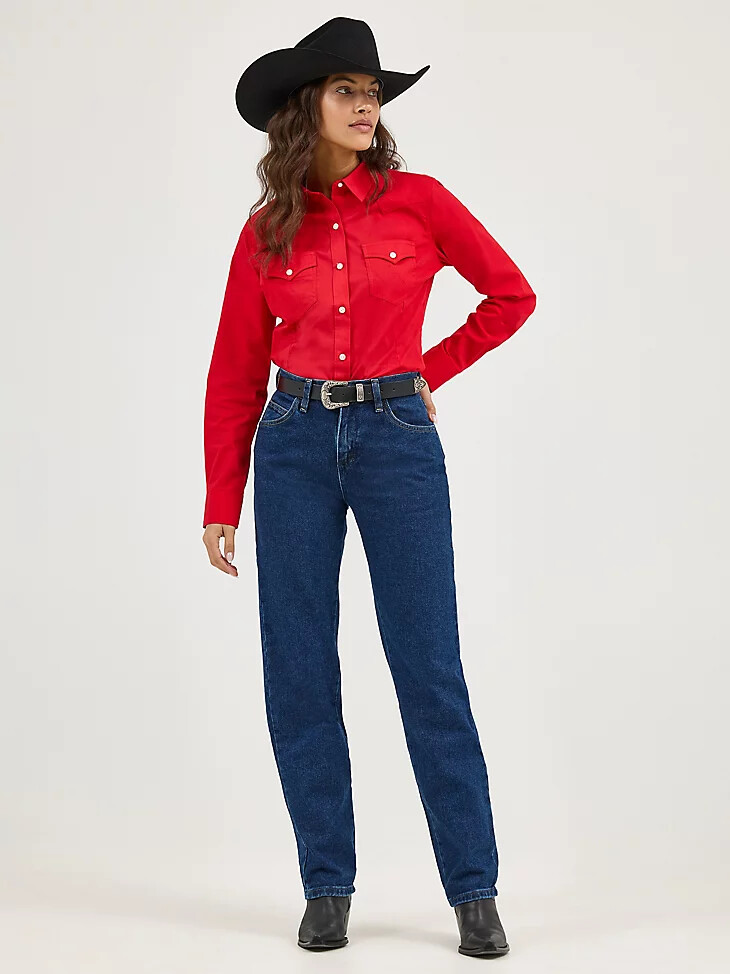 vaqueros wrangler blues relaxed fit en índigo antiguo