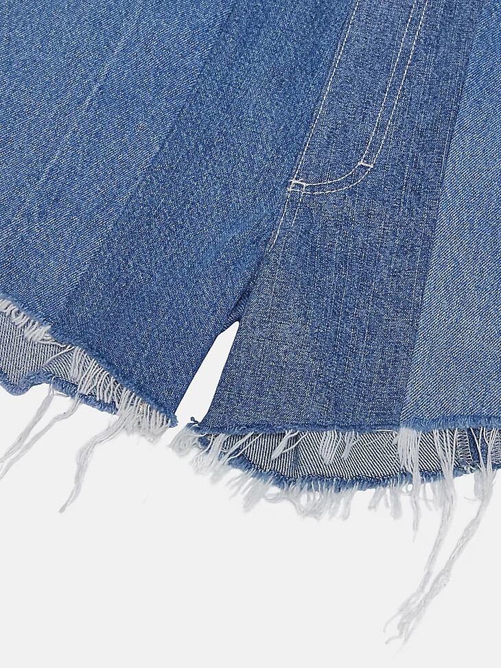 pantalones cortos wrangler x beyond retro reworked light wash