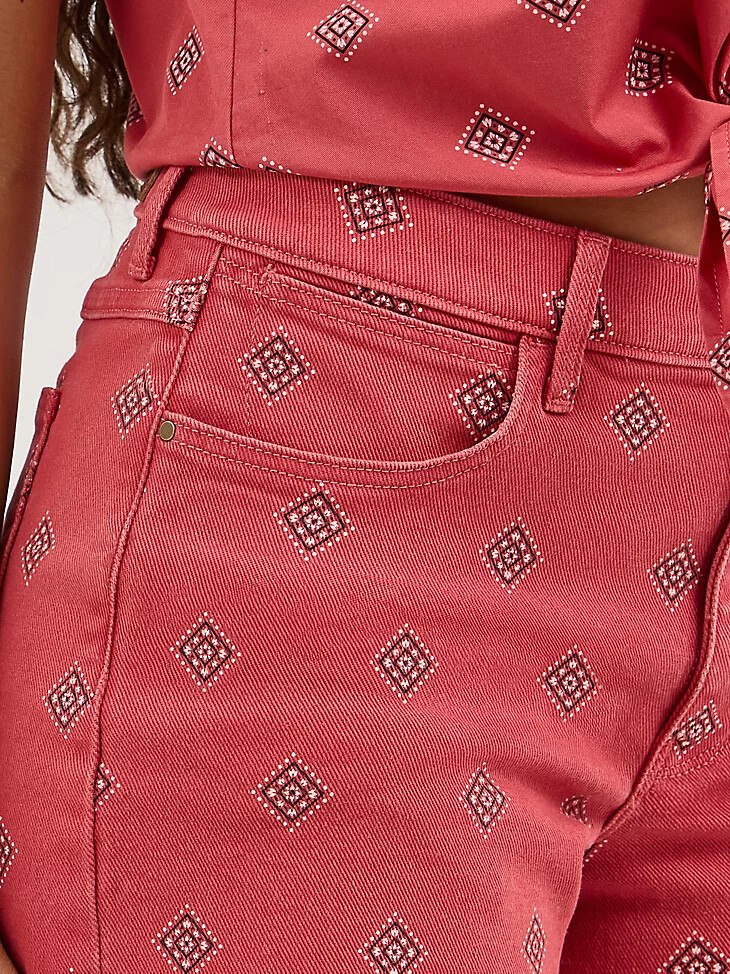 pantalón corto con estampado vintage para mujer diamond bay