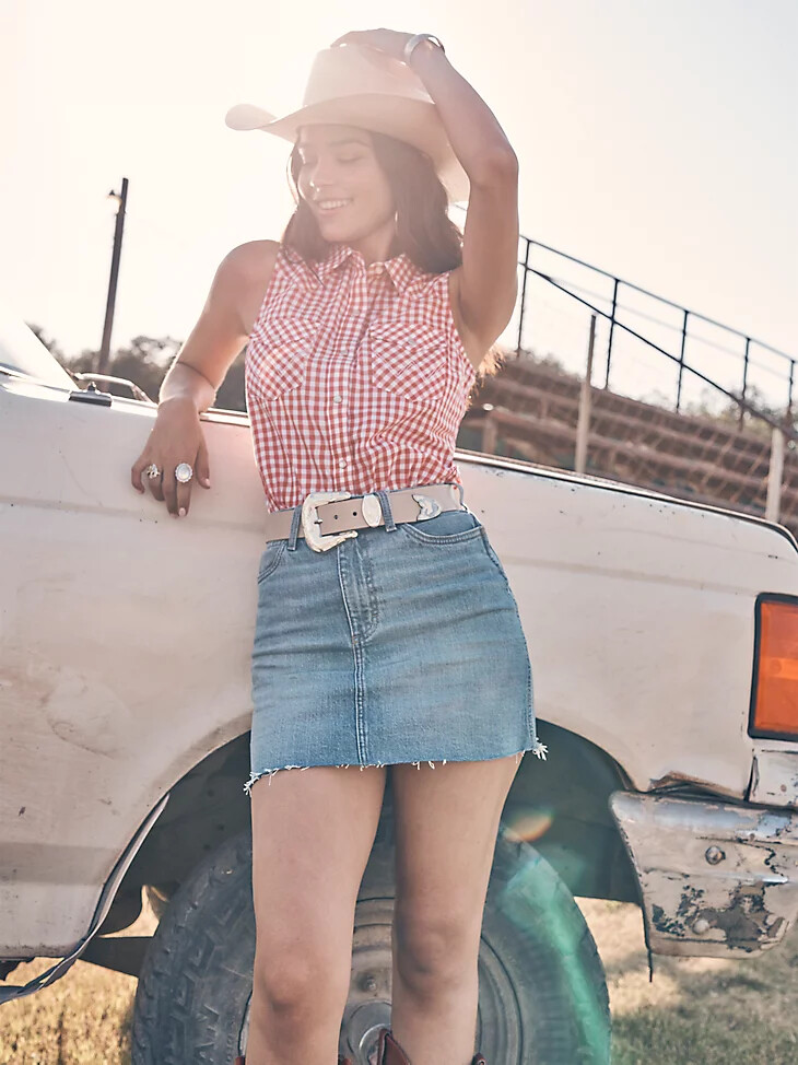 falda vaquera wrangler retro bailey para mujer river