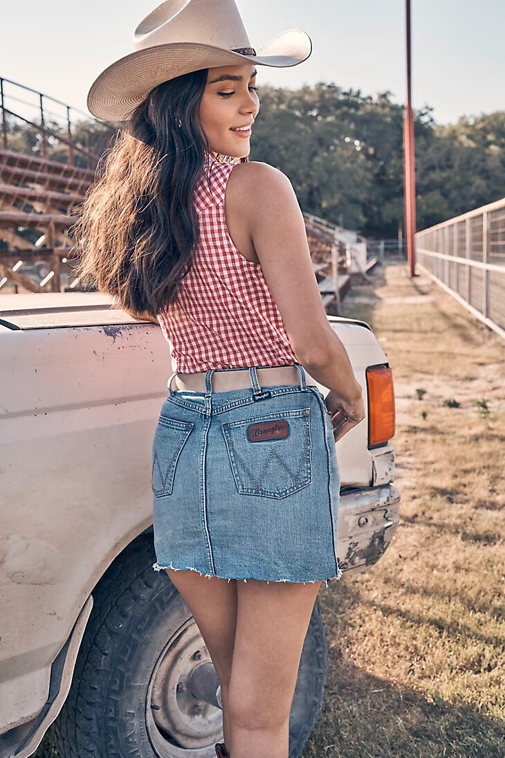 falda vaquera wrangler retro bailey para mujer river