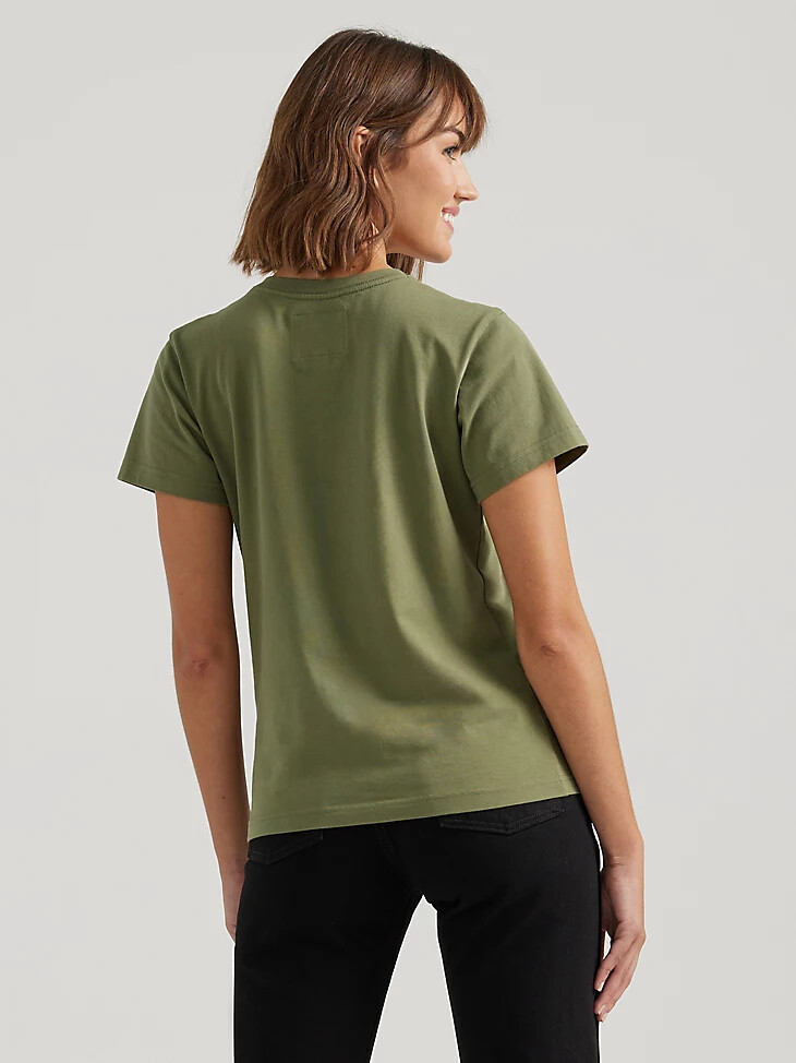 camiseta de cuello en v para mujer wrangler x buffalo trace color verde kentucky