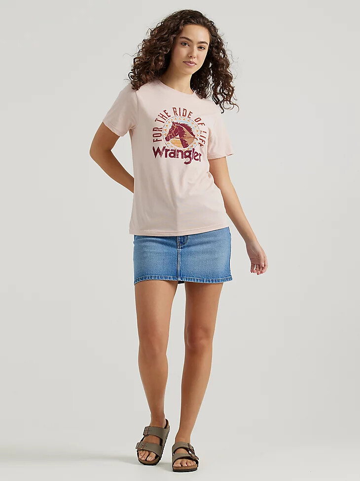camiseta ride of life para mujer peachwhip