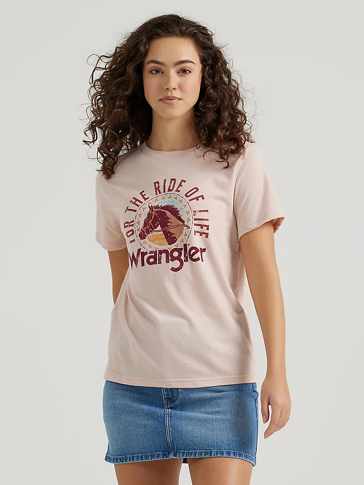 camiseta ride of life para mujer peachwhip