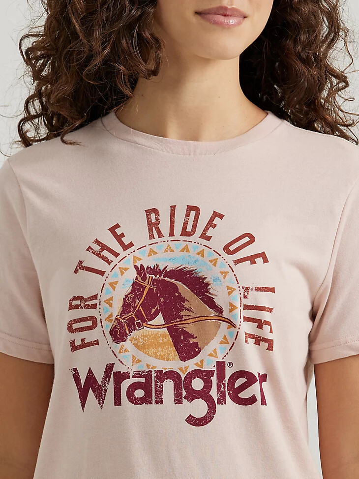 camiseta ride of life para mujer peachwhip