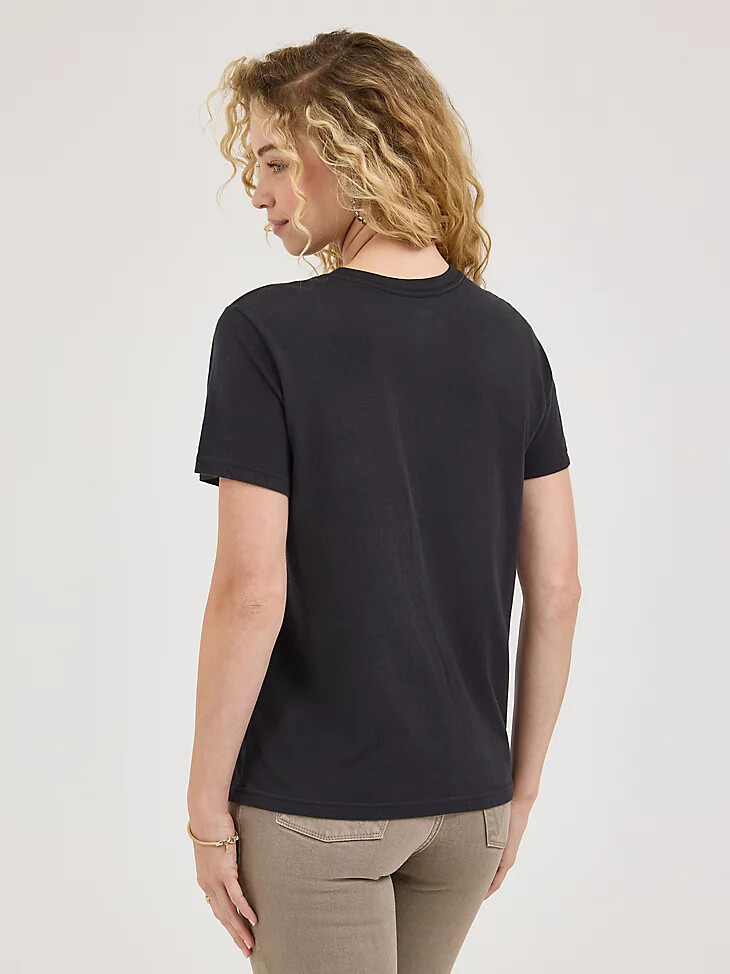 camiseta gráfica good times para mujer color negro lavado