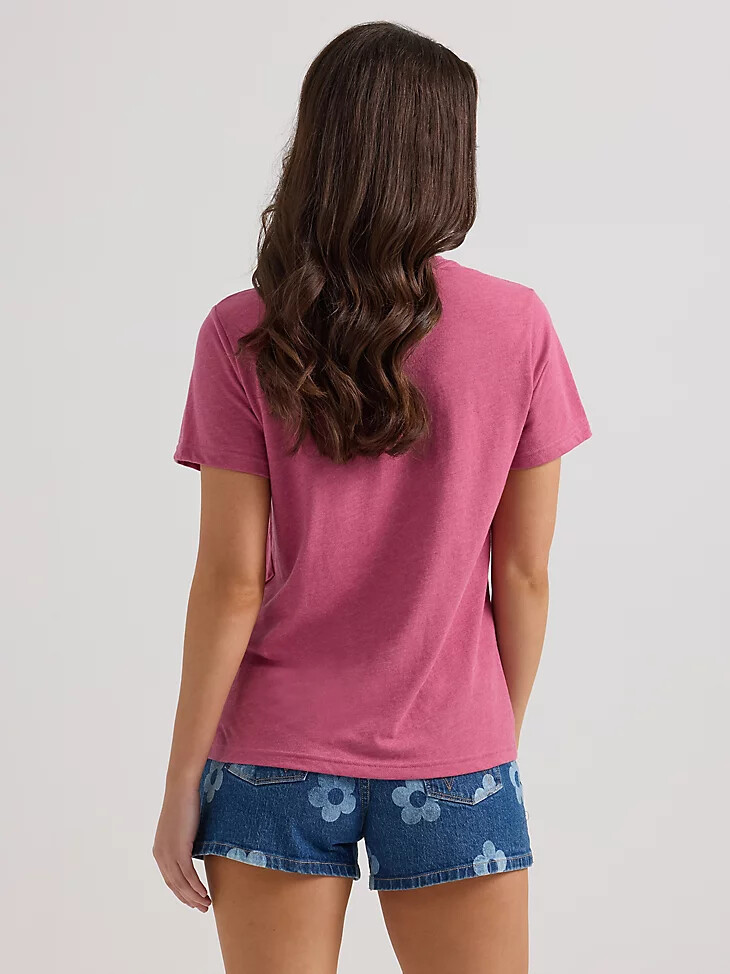 camiseta de mujer con novillo y flores málaga heather