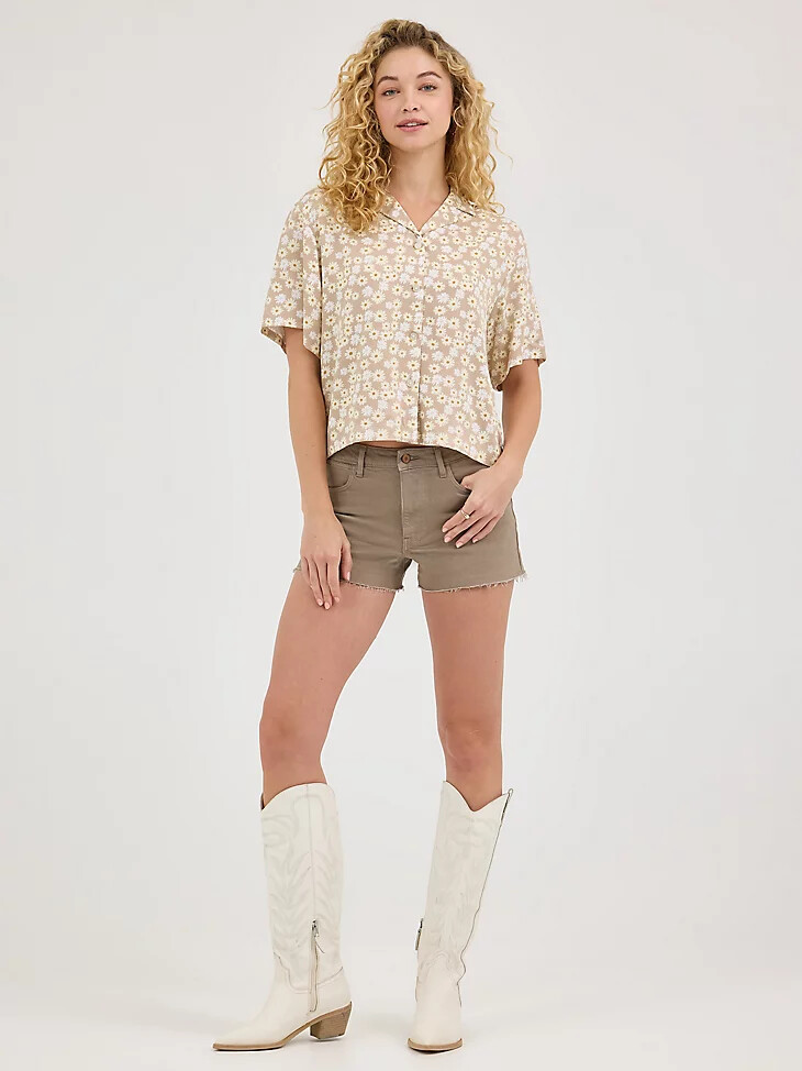 camiseta de campamento para mujer wild daisy