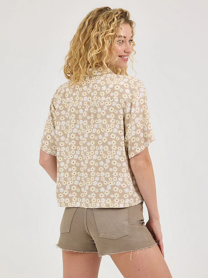 camiseta de campamento para mujer wild daisy