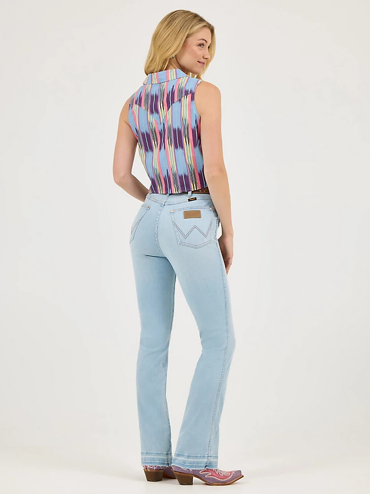 camisa checotah sin mangas con lazo delantero de wrangler x lainey wilson checotah de verano