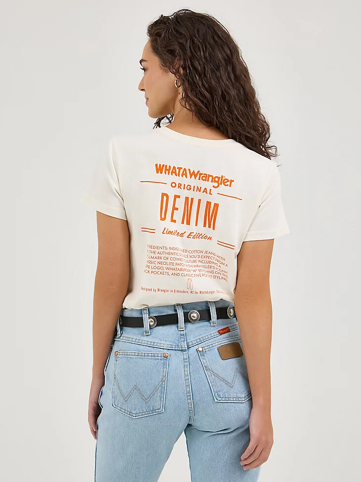 camiseta para mujer wrangler x whataburger marshmallow