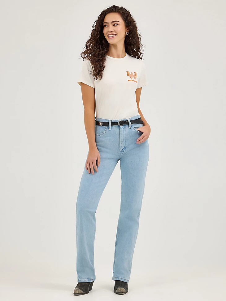 camiseta para mujer wrangler x whataburger marshmallow